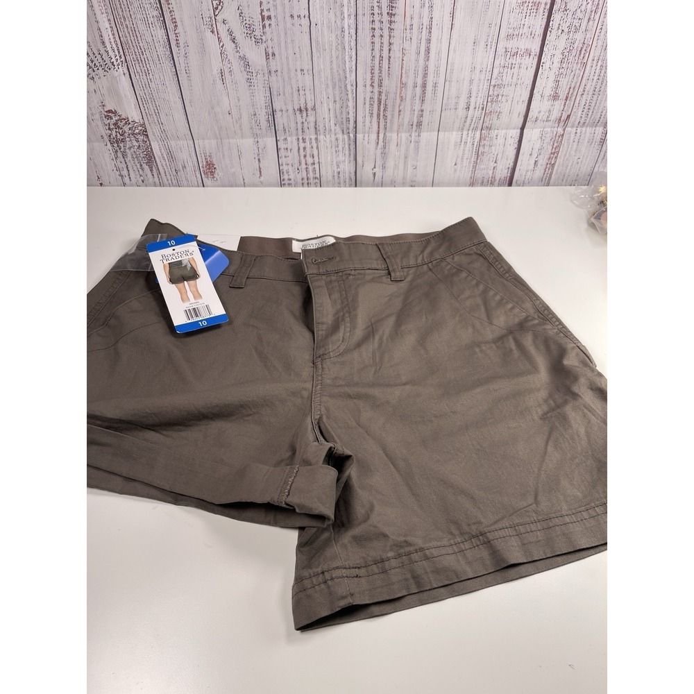 Boston Traders Women's Short Brown 10 - New - Picture 3 of 3